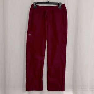 Dickies SP Burgundy Wine Cargo Five Pocket Drawstring Scrub Pants